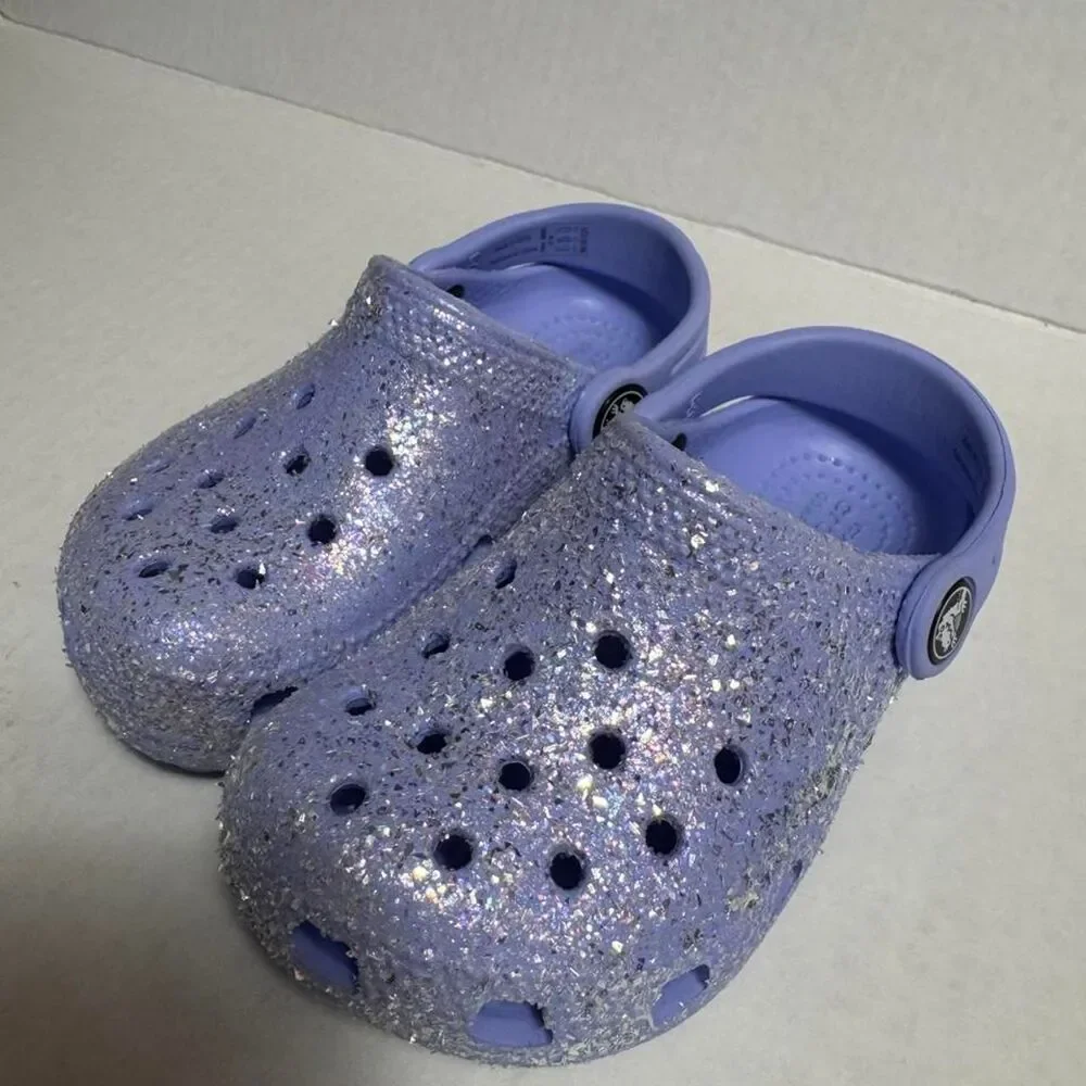 Crocs Women's Purple and Blue Clogs - Picture 2 of 7
